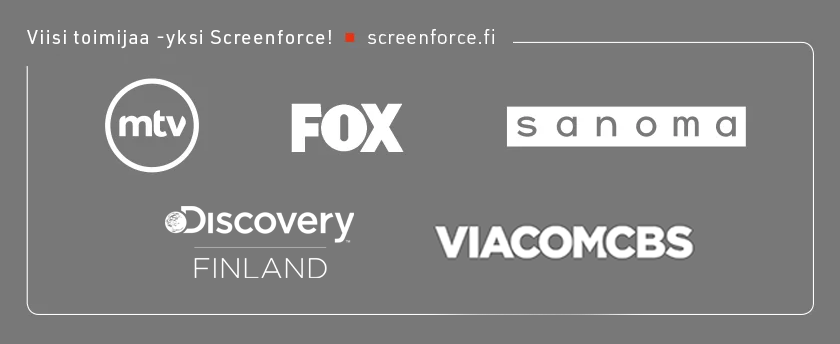Neljä toimijaa - yksi Screenforce! screenforce.fi