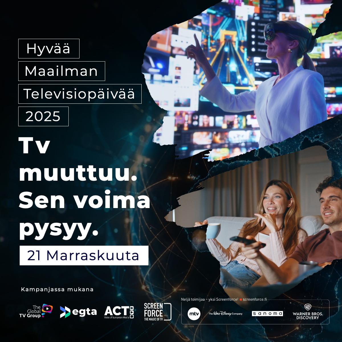 Maailman televisiopäivä 2025: TV muuttuu. Sen voima pysyy.